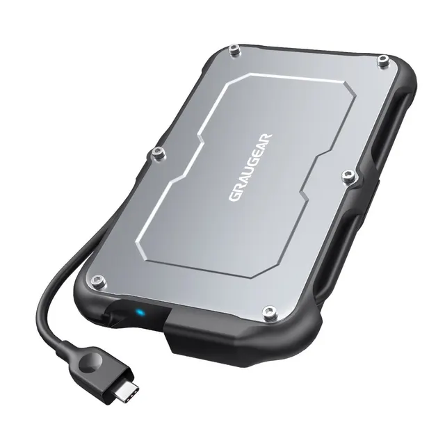 GRAUGEAR G-2502-C-10G obudowa do dysków twardych Obudowa HDD/SSD Czarny Stal 2.5