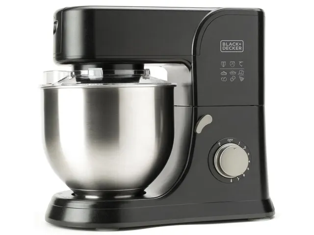 Robot planetarny Black+Decker BXKM1001E 1000W, 5 2l, 8 poziomów prędkości