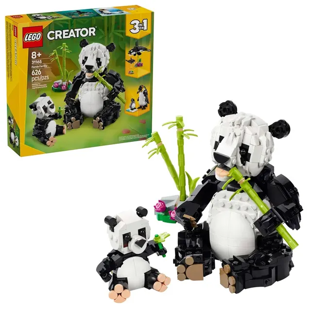 LEGO Creator 3w1 31165 - Dzikie zwierzęta: Rodzina pand