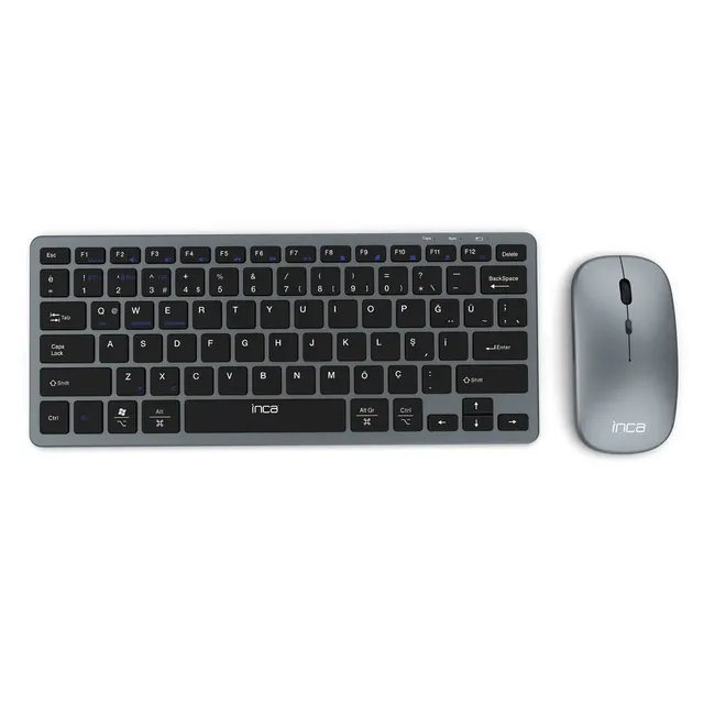 Inca IBK-572BT klawiatura Dołączona myszka RF Wireless + Bluetooth Czarny