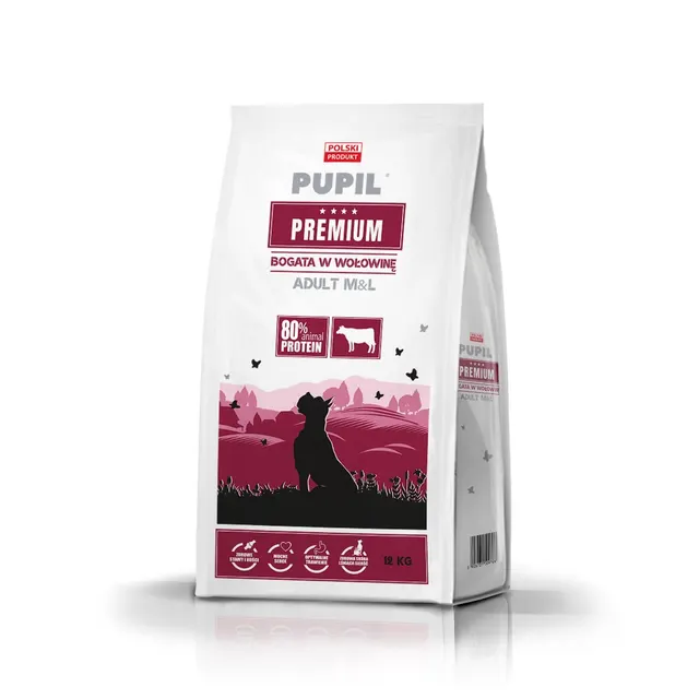 PUPIL PREMIUM M&L bogata w wołowinę 12kg