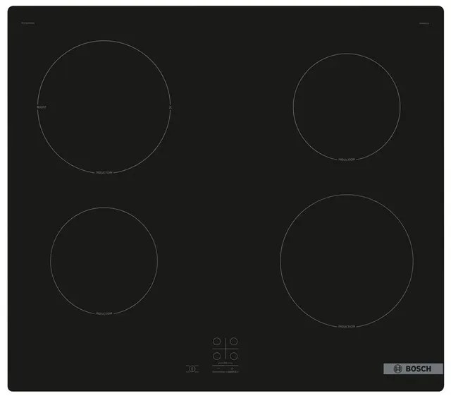 Płyta indukcyjna BOSCH PUG61RAA5E Serie 2 60cm, montaż nablatowy, płyta bez listew, PowerBoost, TouchSelect Basic, QuickStart