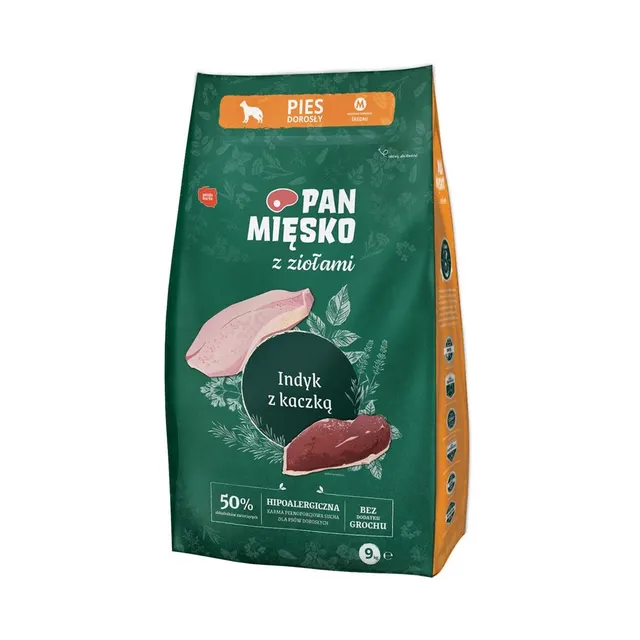 Pan Mięsko Indyk z kaczką (dorosły) M 9kg