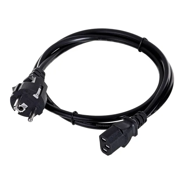 Kabel SAVIO CL-89 (C13 / IEC C13 / IEC 320 C13 - Schuko M; 1 2m; kolor czarny)