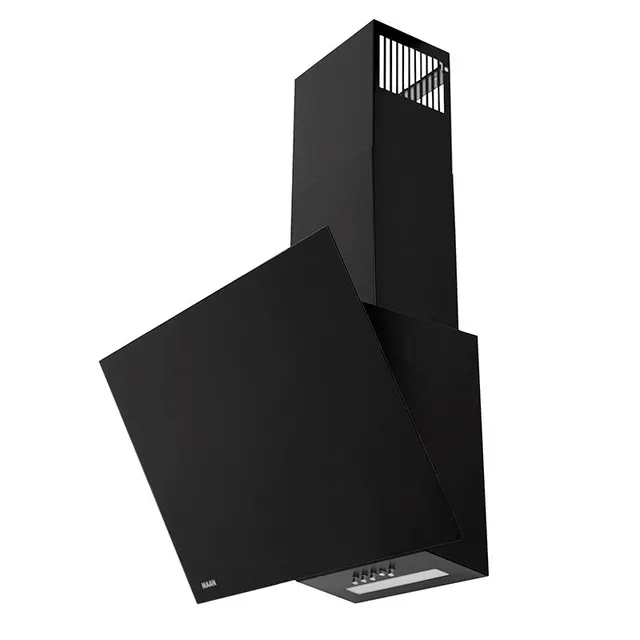 Okap kominowy MAAN Rodo Mini 60 cm, LED, czarne szkło
