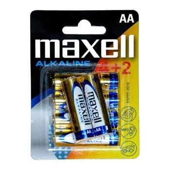 Maxell Baterie alkaliczne ALKALINE LR06 LR6 AA BLISTER 1 5V x 4 szt.+ 2 szt.