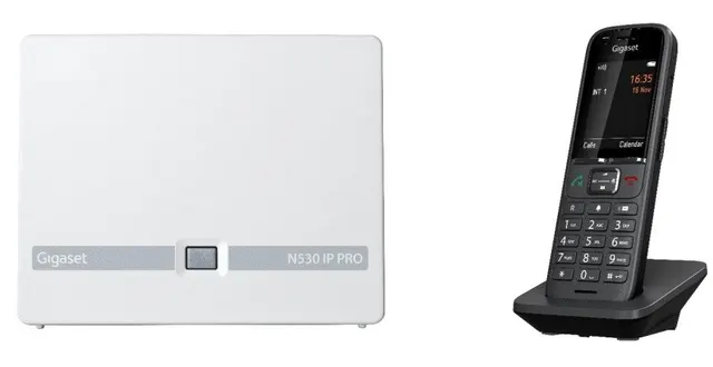 Telefon Gigaset N530 IP PRO + S700H PRO DECT (Nazwa i identyfikacja dzwoniącego Antracyt)