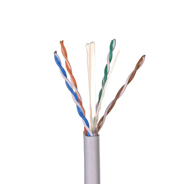 Alantec Kabel U/UTP kat.6 sieciowy LSOH Dca 4x2x23 AWG 1Gb/s (10Gb/s do 55m) 450 MHz szary 305m (KIU6LSOH305D)