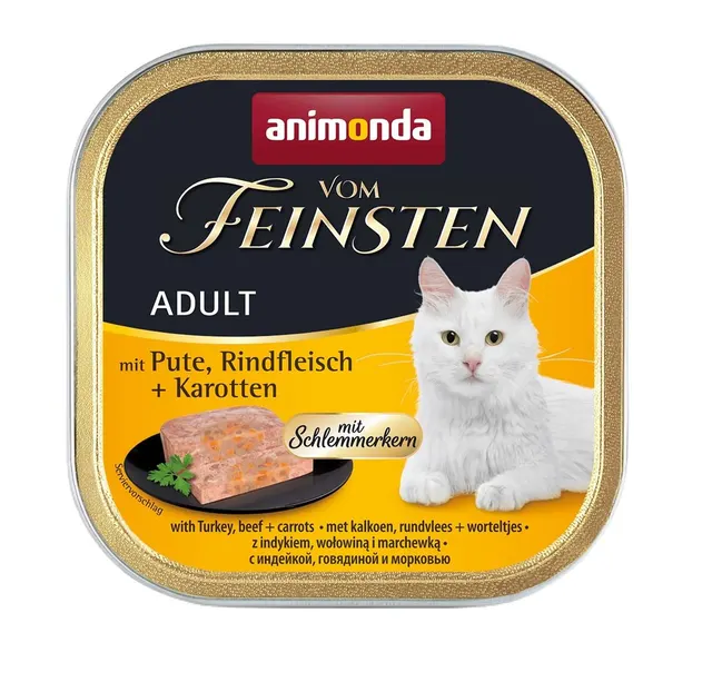 ANIMONDA Vom Feinsten Classic Cat indyk wołowina i marchewka - mokra karma dla kota - 100 g