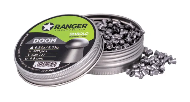 Śrut 4 5 mm RANGER Diabolo Professional Doom grzybek 500 szt. 0 54 g
