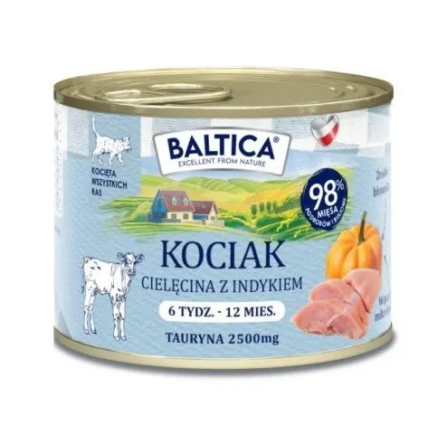 BALTICA SMAKI REGIONÓW Kociak Cielęcina z indykiem