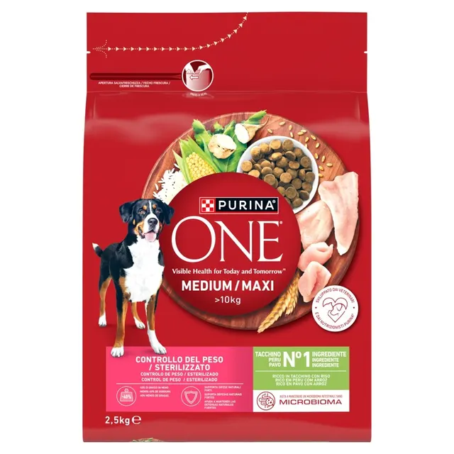 PURINA ONE MED/MAX Adult Turkey & Rice 2 5kg