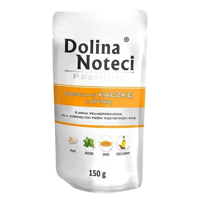 Dolina Noteci Premium bogata w kaczkę z dynią - mokra karma dla psa - saszetka 150 g