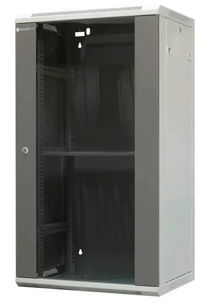 EmiterNet Szafa wisząca niedzielona 19 22U drzwi blacha/ szkło 600×450×1083mm szer./gł./wys.