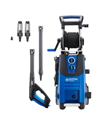Nilfisk PREMIUM 180-10 EU myjka ciśnieniowa Wyprostowany Prąd elektryczny 610 l/h 2900 W Niebieski Czarny