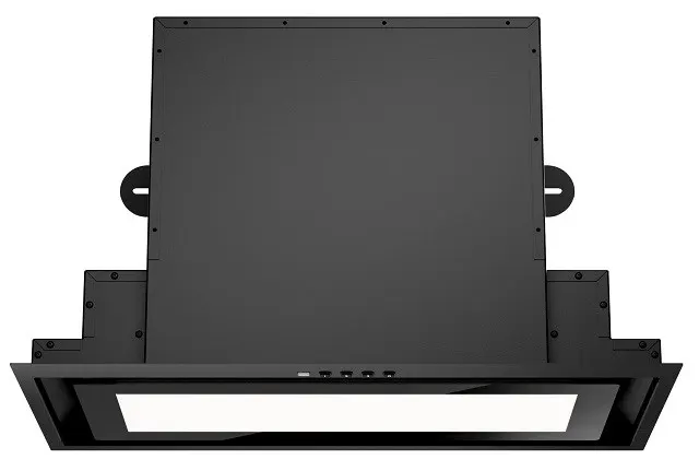 Okap do zabudowy AKPO WK-12 EVITA 60 cm, 450 m3/h, LED, czarne szkło