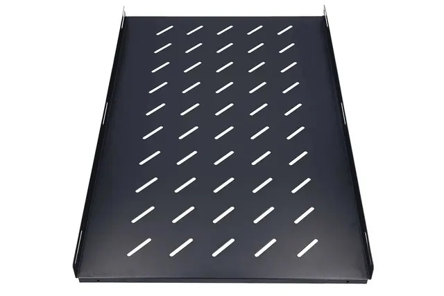 Extralink 1U 750mm Czarna, Półka, 19 752 x 472mm mocowana punktowo do szaf o głębokości 1000mm