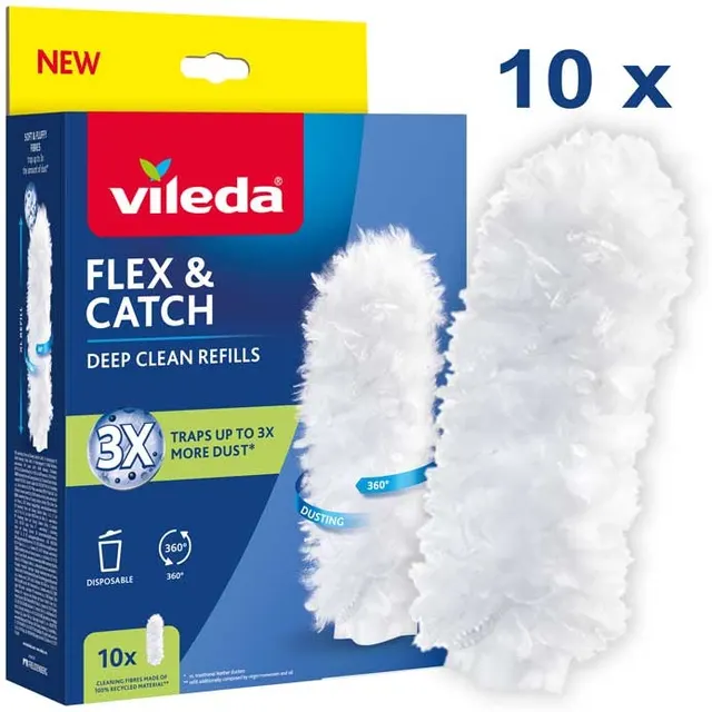 Wkłady do miotełki do kurzu Vileda Flex&Catch 10 szt.