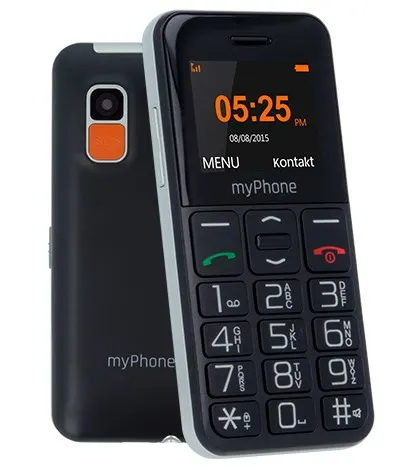 myPhone Halo Easy 4 32 cm (1.7 ) 70 g Czarny Szary Telefon dla początkujących