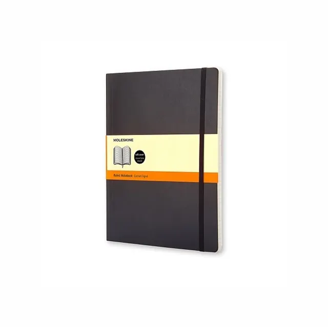 MOLESKINE Notes Classic XL (19x25cm) w linie miękka oprawa 192 strony czarny