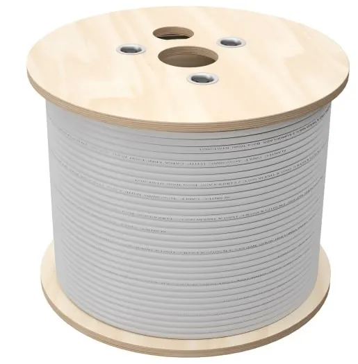 Q-LANTEC Kabel U/UTP kat.6 sieciowy skrętka LSOH B2ca 4PR 1Gb/s (10Gb/s do 55m) szary 500m (KIU6LSOH500BQ)