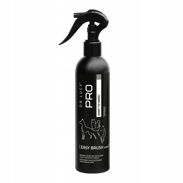 Spray ułatwiający rozczesywanie dla psów o każdym rodzaju włosa Dr Lucy Pro Easy Brush - 250 ml