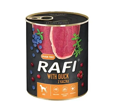Karma Rafi dla psa kaczka borówka żurawina 800g