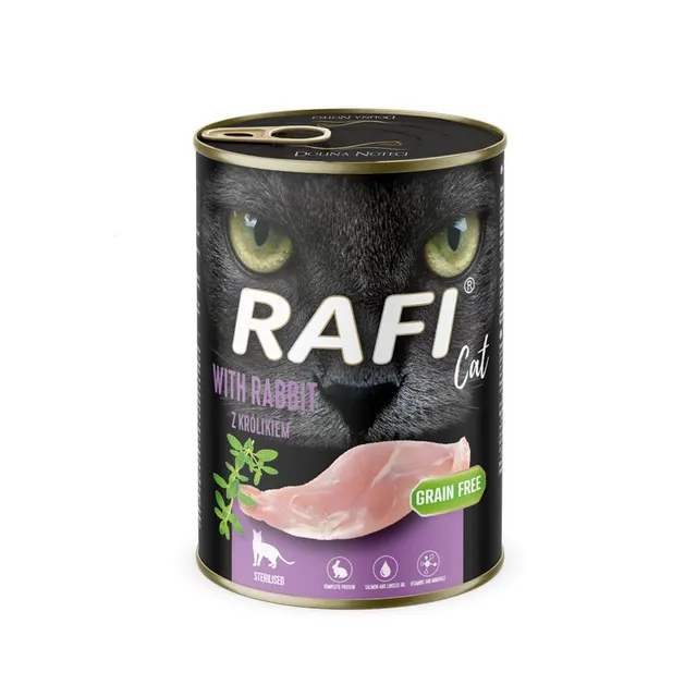 Dolina Noteci Rafi z królikiem karma mokra dla kota 400g