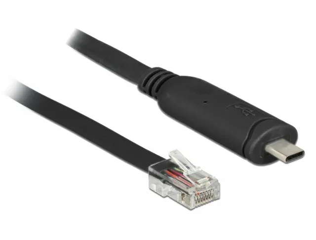 DeLOCK 63912 kabel równoległy Czarny 2 m USB Type-C RJ45