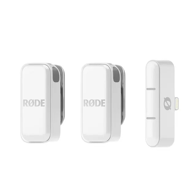 RODE Wireless Micro - 2-kanałowy cyfrowy system bezprzewodowy (Lightning Biały)