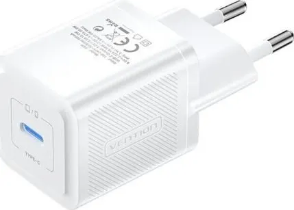 Ładowarka Vention USB-C 20W GaN biała