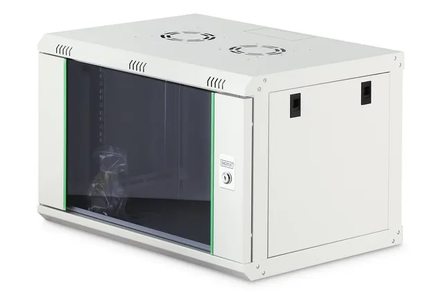 NWS Wandschrank 19 7HE Digitus 416 15x600x450 mm Farbe Grau (RAL 7035)