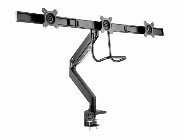 GEMBIRD BIURKOWE REGULOWANE RAMIĘ/UCHWYT NA 3 MONITORY 17-27 VESA 100X100MM DO 6 KG