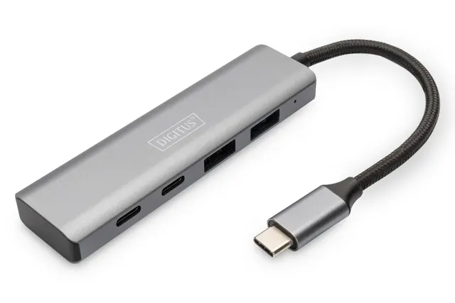 Digitus Koncentrator USB-C 4-portowy 2 x USB A i 2 x USB-C