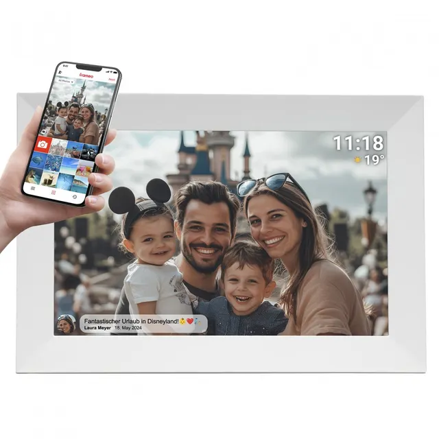 Ramka na zdjęcia Denver z FRAMEO 10.1 16GB biała