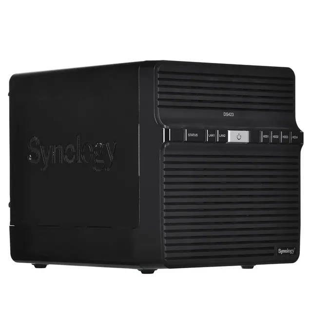 NAS Synology DS423; Tower; 4x (3.5 SATA HDD); Realtek RTD1619B; 2GB DDR4 2x 1GbE RJ-45