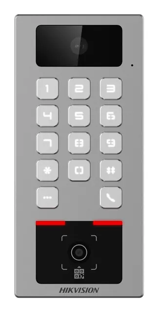 Hikvision DS-K1T502DBWX-CQR czytnik kontroli dostępu Terminal kontroli wejścia Szary