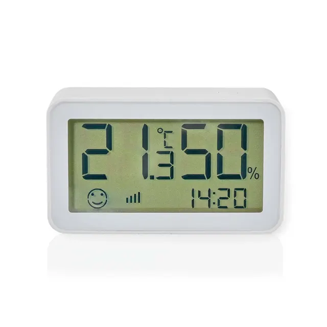 Nedis ZBSC30WT cyfrowa stacja meteorologiczna Biały LCD Bateria