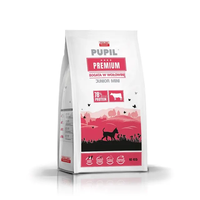 PUPIL PREMIUM JUNIOR MINI bogata w wołowinę karma dla psa 10kg