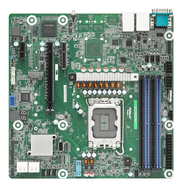 Płyta główna AsRock EC262D4U 1x LGA1700 Intel Xeon E-2400 C262 (4x DIMM 8x SATA 2xOCulink 1xM.2 2x1Gbe IPMI mATX)