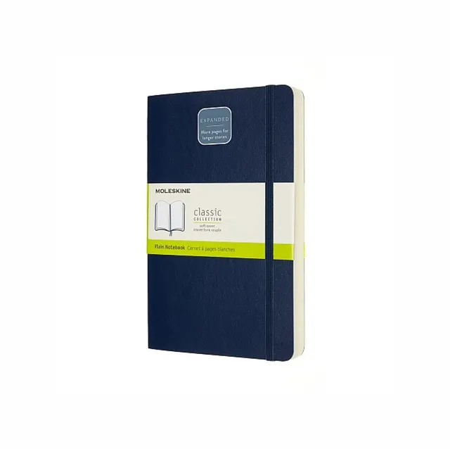 MOLESKINE Notes Classic L (13x21 cm) gładki miękka oprawa sapphire blue 400 stron niebieski