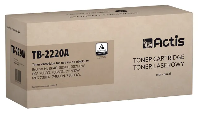 Actis TB-2220A Toner (zamiennik Brother TN-2220 TN2220; Standard; 2600 stron; czarny)