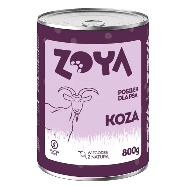 ZOYA Koza – puszka - Karma mokra dla psów - 800g