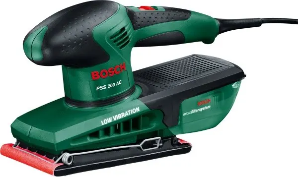 Bosch PSS 200 AC Szlifierka orbitalna 24000 OPM Czarny Zielony 200 W