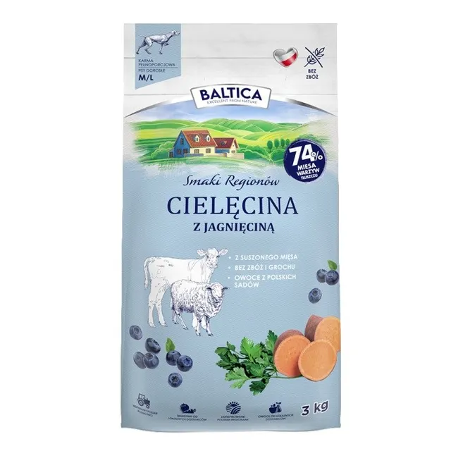 BALTICA SMAKI REGIONÓW Cielęcina z jagnięciną M / L 3kg