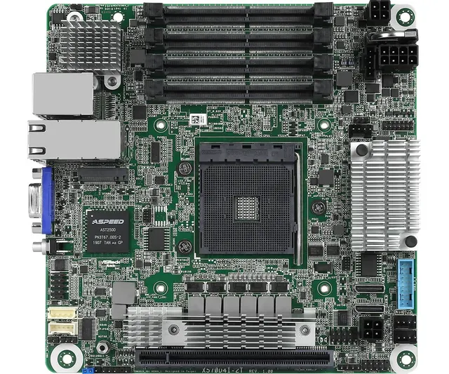 Płyta główna ASRock X570D4I-2T 1x AM4 AMD Ryzen X570 (SATA 1xM.2 2x10GbE IPMI)