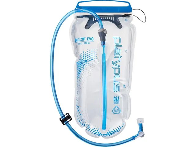 Platypus BIG ZIP Codzienne użytkowanie 3000 ml Polietylen Silikon Niebieski Przezroczysty