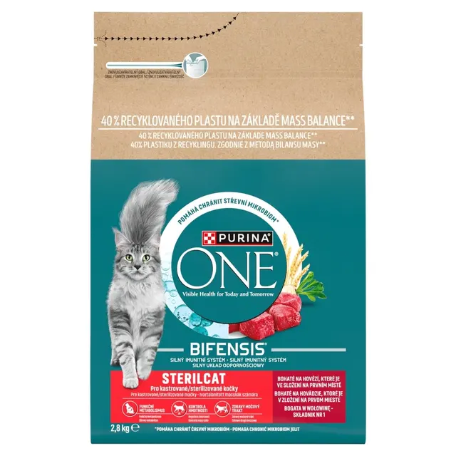 Purina ONE wołowina i pszenica 2 8kg