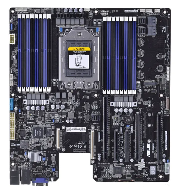 Płyta Serwerowa ASUS KRPA-U16-M EPYC LGA 4094 (SP3) 16xDIMM DDR4 3200 MHz 1xPCIe 4.0 3xPCIe 3.0 1xPCIe 1xM.2 16xSATA OCP 2.0 Mezzanine Dual Port Intel I350-AM2 EEB