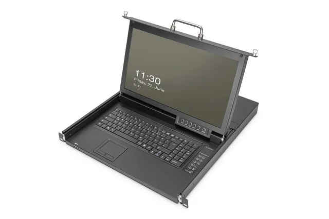 Digitus DS-72220-6GE konsola rackowa 43 2 cm (17 ) 1920 x 1080 px Czarny 1U